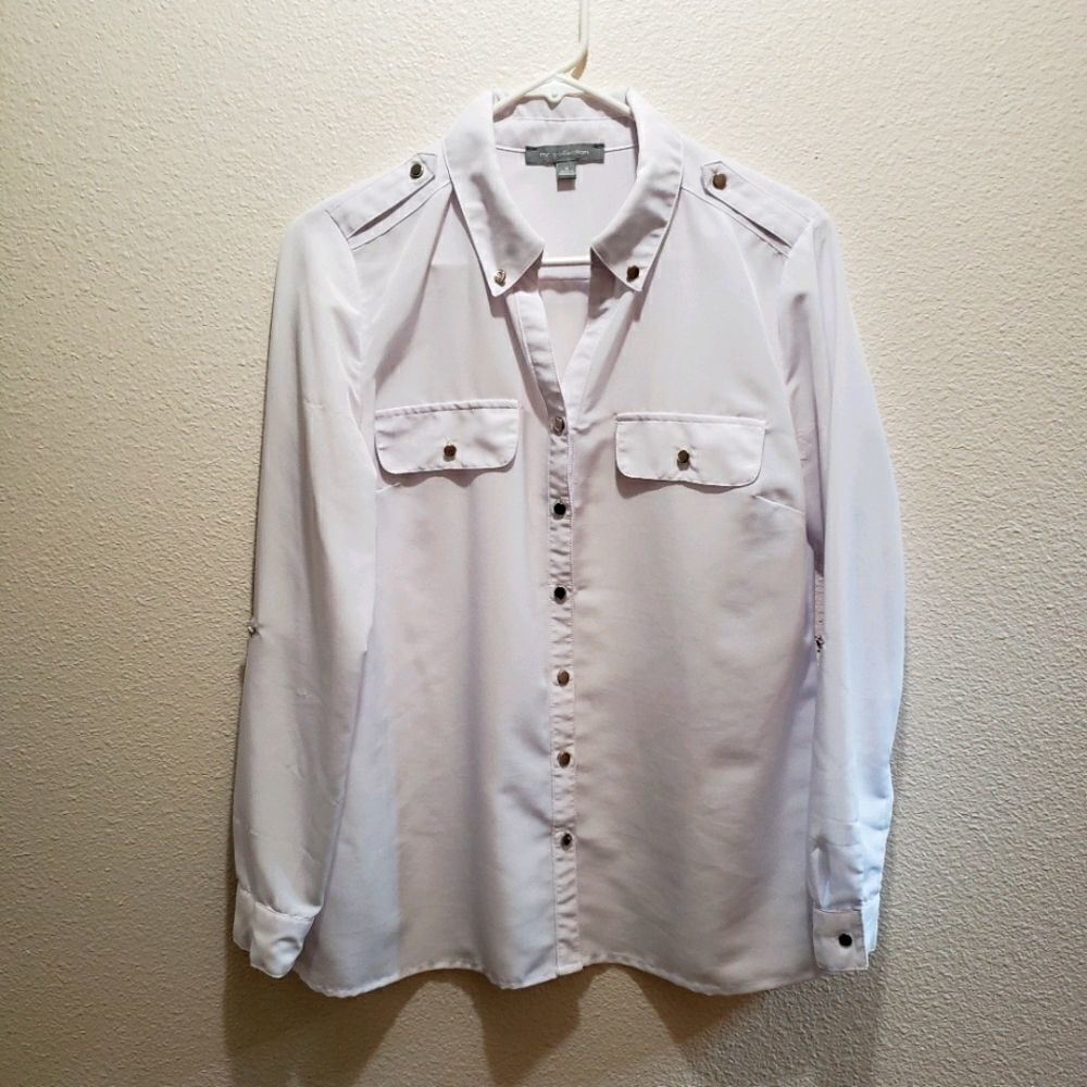 NY Collection blouce, white, small